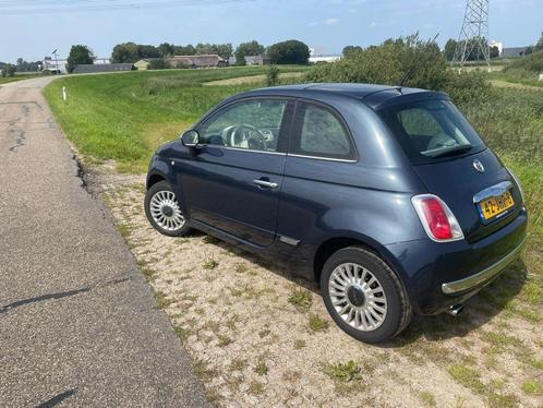 Fiat 500 1.2 C 2009 Blauw, Auto's, Fiat, Particulier, Airbags, Bluetooth, Centrale vergrendeling, Elektrische buitenspiegels, Elektrische ramen