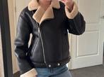 Leren jas zara, Ophalen of Verzenden, Zo goed als nieuw, Maat 34 (XS) of kleiner, Zwart