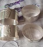 4 verzilverde servet ringen, Ophalen, Overige materialen, Overige stijlen, Overige typen