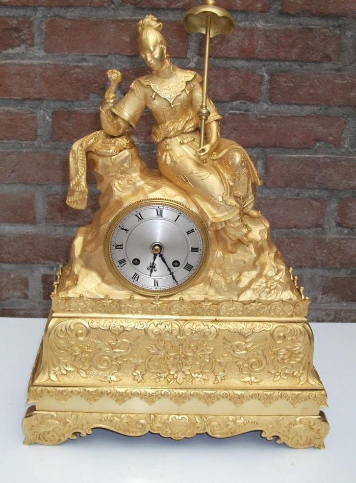 Antieke Pendule  van Charles Dix  1872, Antiek en Kunst, Antiek | Klokken, Ophalen