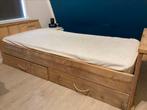 Zelf gemaakt steigerhouten bed, Ophalen, Gebruikt, Eenpersoons, Steigerhout