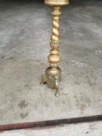 Bronzen kandelaar met gedraaide stam, Ophalen, Koper of Brons