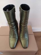 Enkellaars groen metallic maat 39, Kleding | Dames, Schoenen, Lage of Enkellaarzen, Ophalen of Verzenden, Zo goed als nieuw, Sacha