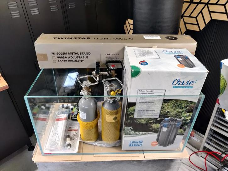 4. Aaquascape set 90x45x50 – Twinstar & Biomaster, Dieren en Toebehoren, Vissen | Aquaria en Toebehoren, Nieuw, Leeg aquarium