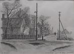 Tekening van Jos Apeldoorn -  Egmond-Binnen  Voorstraat 1993, Ophalen
