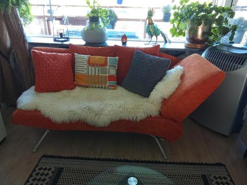 Retro Bonaldo Zit/Ligbank - Oranje, Huis en Inrichting, Banken | Sofa's en Chaises Longues, Gebruikt, Tweepersoons, 150 tot 200 cm