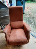 Cognac Relaxfauteuil Suède Velours