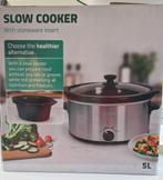 Nieuwe Slow Cooker, inhoud 5 liter, met uitneembare pan, Witgoed en Apparatuur, Slowcookers, Ophalen of Verzenden, Vaatwasmachinebestendig