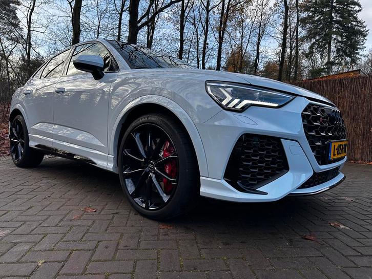 Audi Q3 RS 400pk S Tronic Quattro Sportback 2020 Wit, Auto's, Audi, Bedrijf, RSQ3, 360° camera, 4x4, ABS, Achteruitrijcamera, Adaptieve lichten