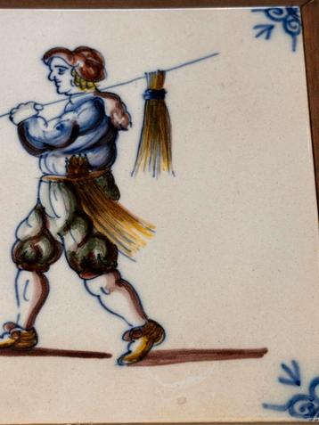 Harlingen Holland tegel handgeschilderde Delfts blauw  beschikbaar voor biedingen