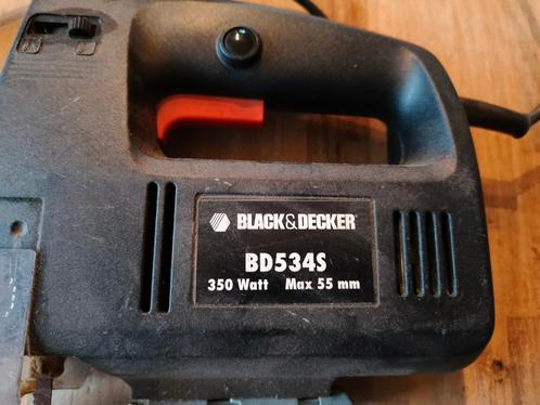 Black en Decker Decoupeerzaag BD5345 350W max 55mm, Doe-het-zelf en Verbouw, Gereedschap | Zaagmachines, Gebruikt, Decoupeerzaag