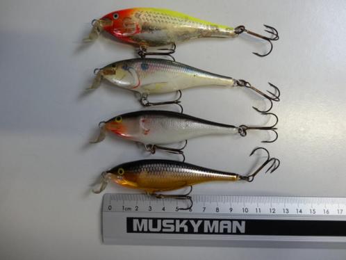 Kunstaas: Rapala Shallow Shad Rap (SSR-9) pluggen, Watersport en Boten, Hengelsport | Roofvissen, Gebruikt, Overige typen, Verzenden