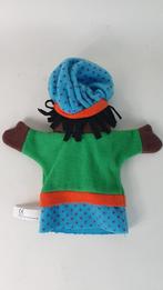 Zwarte Piet handpop, groen pakje, 28cm. 8B12, Kinderen en Baby's, Overige typen, Gebruikt, Ophalen of Verzenden