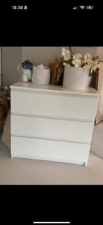 Een wittw Malm ladenkast van de ikea, Ophalen, Overige materialen, 50 tot 100 cm, Zo goed als nieuw