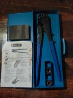 Henco Perstang met accessoires in blauwe koffer, Ophalen of Verzenden, Gebruikt