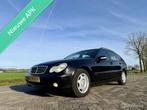 Mercedes C-klasse Combi 180 K., BJ 2003 Nette Staat, Airco, Achterwielaandrijving, Gebruikt, 1796 cc, Zwart