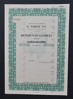 Machinefabriek C. Nihot (Ventilatie- en Heteluchttechnieken), Verzenden, 1950 tot 1970, Aandeel