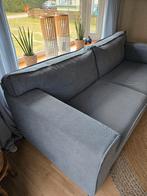 IJsblauwe/jeanslook 3-zits bank in zeer goede staat, Ophalen, Driepersoons, 75 tot 100 cm, Zo goed als nieuw