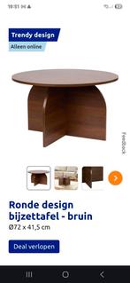 Trendy salontafel / bijzettafel overcompleet, Huis en Inrichting, Tafels | Salontafels, 50 tot 100 cm, Rond, Nieuw, Minder dan 50 cm