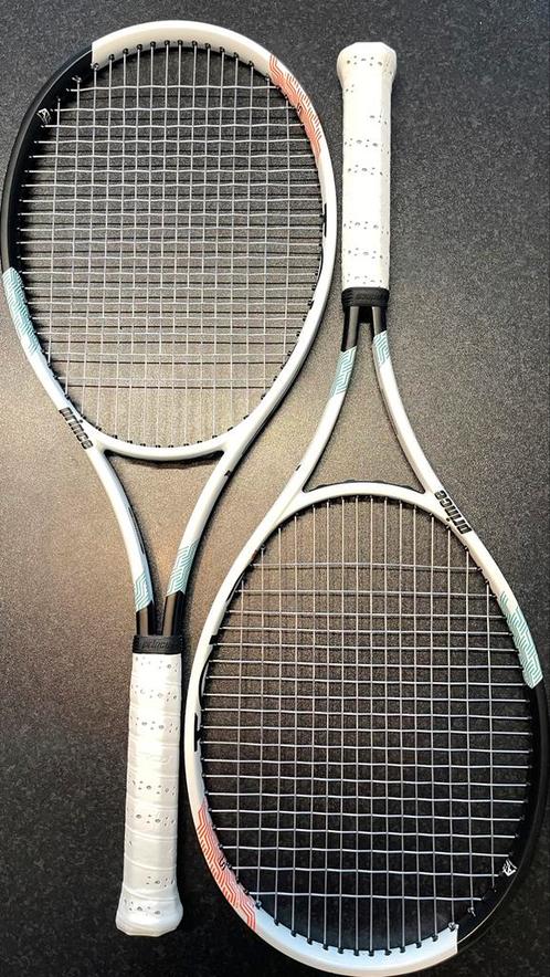 2x Prince Tour 98 (grip4) zgan, Sport en Fitness, Tennis, Zo goed als nieuw, Racket, Prince, L4, Ophalen of Verzenden