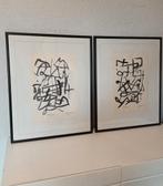 Christian Dotremont orginele inkt tekeningen, Antiek en Kunst, Kunst | Litho's en Zeefdrukken, Ophalen of Verzenden