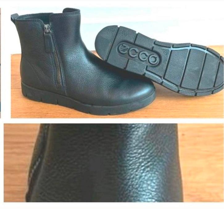 ECCO Lederen Enkel Laarzen (Zie Omschrijving), Kleding | Dames, Schoenen, Nieuw, Zwart, Verzenden