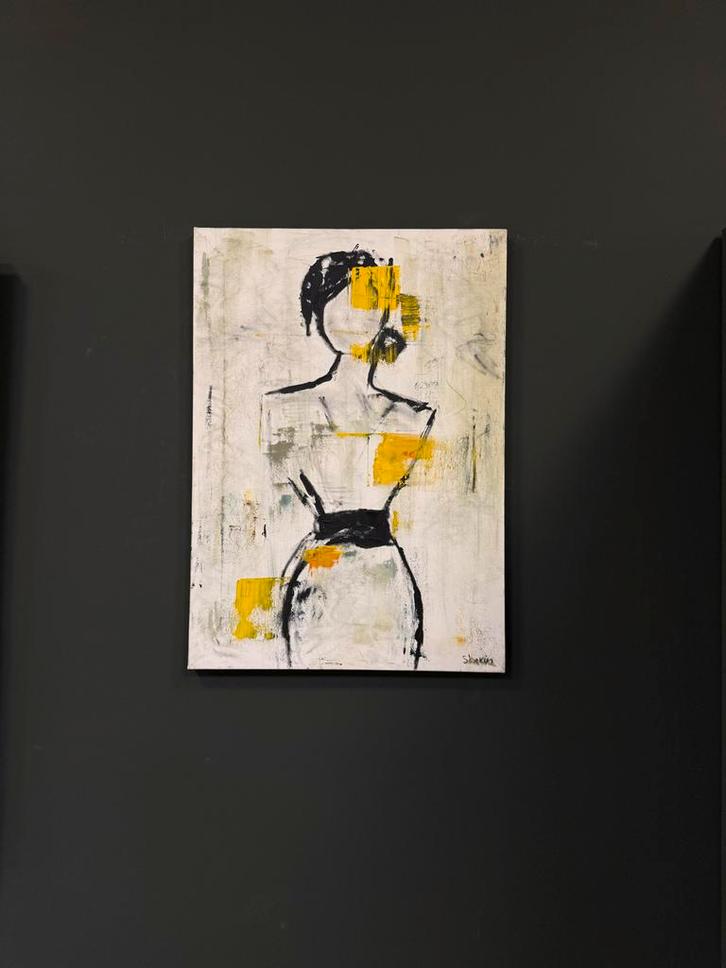 Abstract Schilderij van een Vrouw, Antiek en Kunst, Kunst | Schilderijen | Abstract, Ophalen