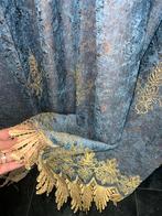 3x Elegante Blackout Gordijnen met Gouden Bloemen, 100 tot 150 cm, 200 cm of meer, Ophalen of Verzenden, Overige kleuren