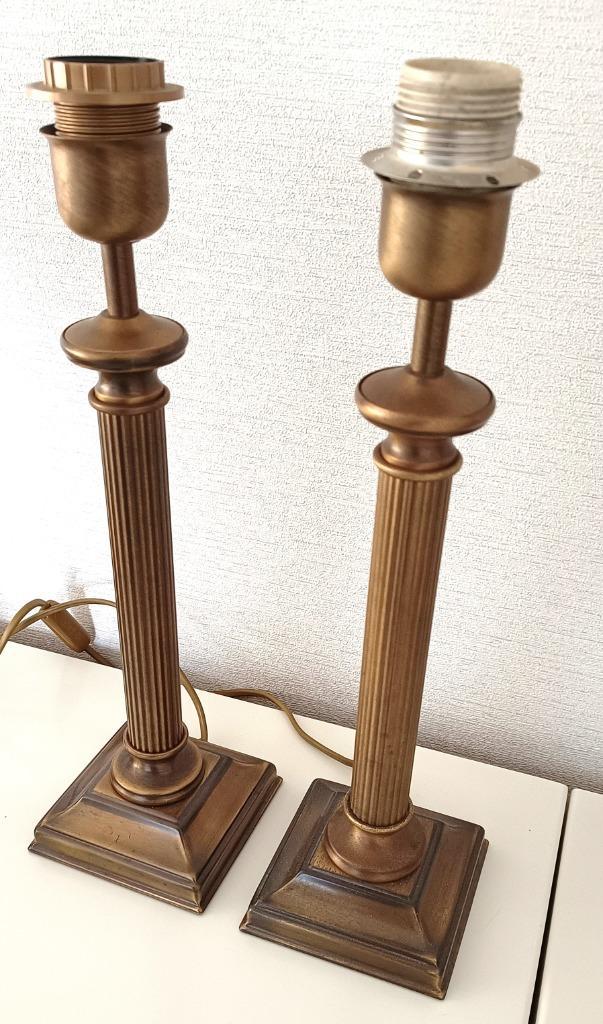 2 tafellampen /lampenvoeten /bedlampen in de stijl van HERDA, Huis en Inrichting, Lampen | Tafellampen, Gebruikt, Minder dan 50 cm