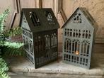 NIEUW metalen kaarsen huis windlicht waxinelichthouder, Huis en Inrichting, Ophalen of Verzenden, Nieuw, Metaal, Minder dan 25 cm