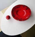 Xl keramiek schaal manu tieberghien capron vintage retro, Ophalen of Verzenden