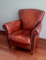 Prachtige schapenleer fauteuil, Huis en Inrichting, Fauteuils, Ophalen, Gebruikt, 75 tot 100 cm, 75 tot 100 cm