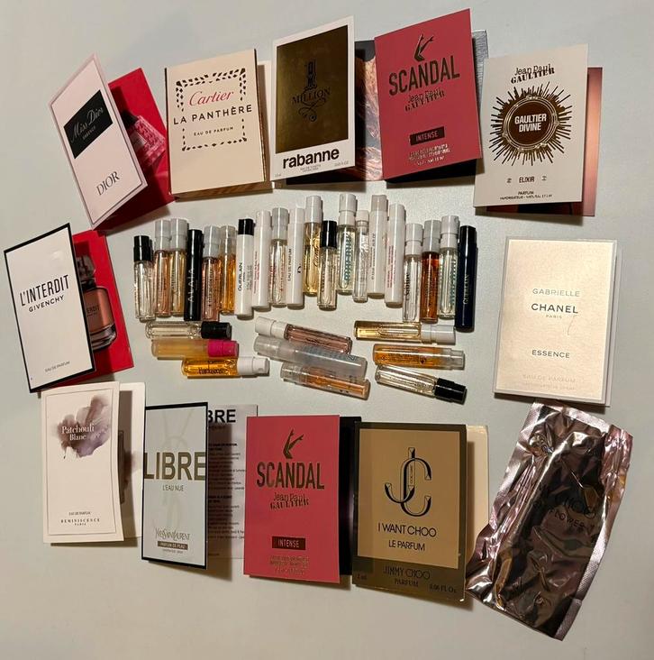 Parfum Sample Set #4 - Jimmy Choo, Armani, YSL, Givenchy, Sieraden, Tassen en Uiterlijk, Uiterlijk | Parfum, Verzenden