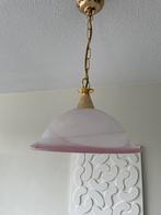 Roze hanglamp vintage jaren 80 goud, Ophalen, ., 2de hands, Zo goed als nieuw