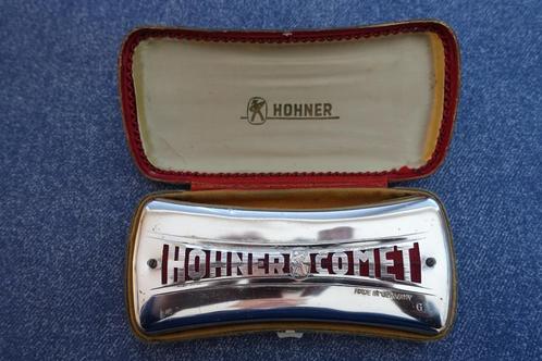 Mondharmonica Homer Comet dubbelzijdig in C & G, Muziek en Instrumenten, Blaasinstrumenten | Mondharmonica's, Gebruikt, Met koffer of doosje