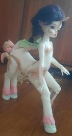 Bjd1/6, hars unicorn, voledig gecustumized in perfecte staat, Verzamelen, Poppen, Ophalen of Verzenden, Zo goed als nieuw, Pop