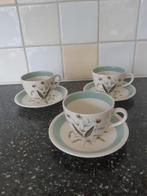 Alfred Meakin England 3 kopjes met schotels, Antiek en Kunst, Antiek | Servies los, Ophalen of Verzenden