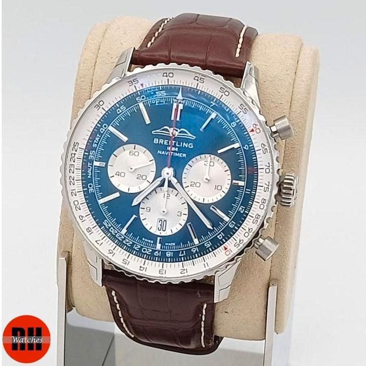 Breitling Navitimer B01 Chronograph 46mm, Sieraden, Tassen en Uiterlijk, Horloges | Heren, Zo goed als nieuw, Polshorloge, Breitling
