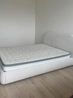 soft white teddy bear fabric, Tweepersoons, Ophalen of Verzenden, Zo goed als nieuw, 200 cm