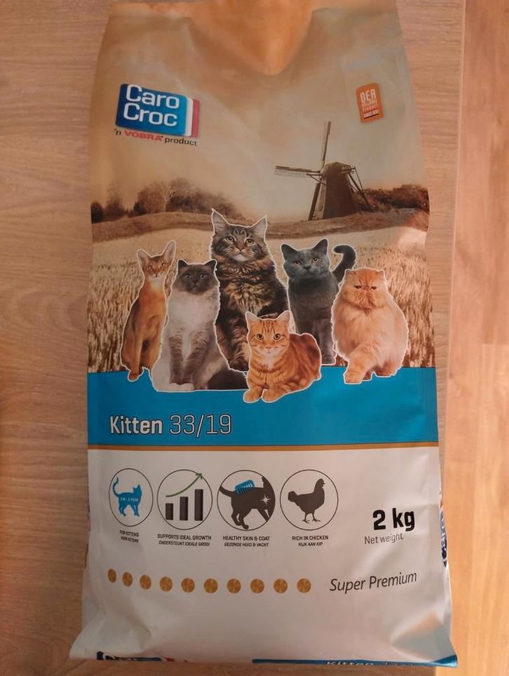 Carocroc 33/19 Kitten kattenvoer, Dieren en Toebehoren, Dierenvoeding, Kat, Ophalen of Verzenden