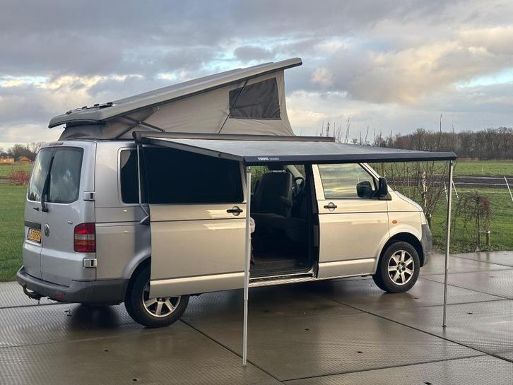 Volkswagen T5 Camper- Compleet ingericht- Direct op avontuur, Caravans en Kamperen, Campers, Particulier, tot en met 4, Buscamper of Camperbus