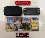Nintendo Switch Lite grijs incl 4 spellen zgan, Spelcomputers en Games, Spelcomputers | Nintendo Switch Lite, Ophalen of Verzenden
