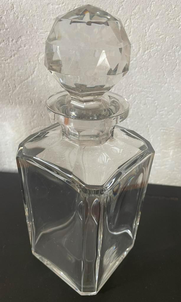 Gesigneerde kristallen karaf 1,8 kg, Antiek en Kunst, Antiek | Glas en Kristal, Ophalen of Verzenden