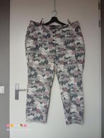 bloemen camouflage stretch jeans grijs roze ulla popken mt54, Verzenden, Ulla Popken, Zo goed als nieuw, Roze