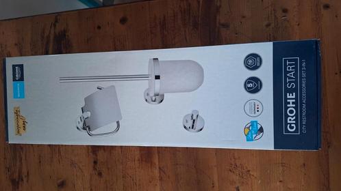 Grohe toiletset met wcborstel, handdoekhaak en wcrolhouder, Huis en Inrichting, Badkamer | Badtextiel en Accessoires, Nieuw, Overige typen
