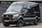 Mercedes-Benz Sprinter 4x4 319Cdi 190Pk 9G-tronic | L2H2 | D, Automaat, Stof, Gebruikt, Zwart