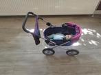 Poppenwagen incl 2 poppen en luiertas, Kinderen en Baby's, Speelgoed | Poppen, Ophalen, Gebruikt, Babypop