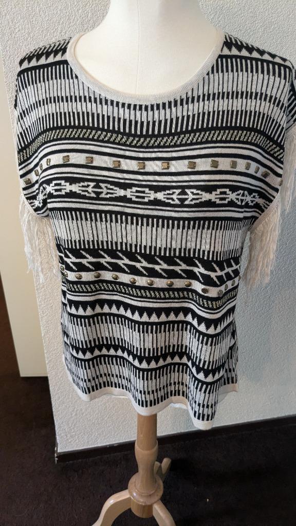 Mouwloze top - sliertjes - M - Indiaanse stijl - Soly Soka, Kleding | Dames, Tops, Zo goed als nieuw, Maat 38/40 (M), Beige, Zonder mouw