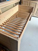Steigerhout bed, Ophalen, Eenpersoons, Zo goed als nieuw, 80 cm