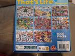 That's life puzzel camping 1000 stukjes, Ophalen of Verzenden, 500 t/m 1500 stukjes, Zo goed als nieuw, Legpuzzel